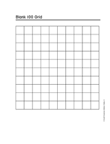 blank 100 grid allows students to create their own hundreds grid ...