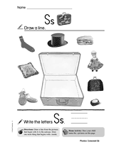 Consonant S - Phonics Skill 1 (Gr. K) Printable (K) - TeacherVision.com