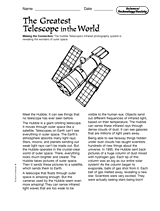 parts of a telescope worksheet answers