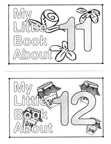 My Little Number Book -- 11 and 12 Printable (Pre-K - 3rd Grade