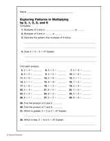 my homework lesson 4 multiplication patterns answer key grade