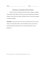 essay on community project