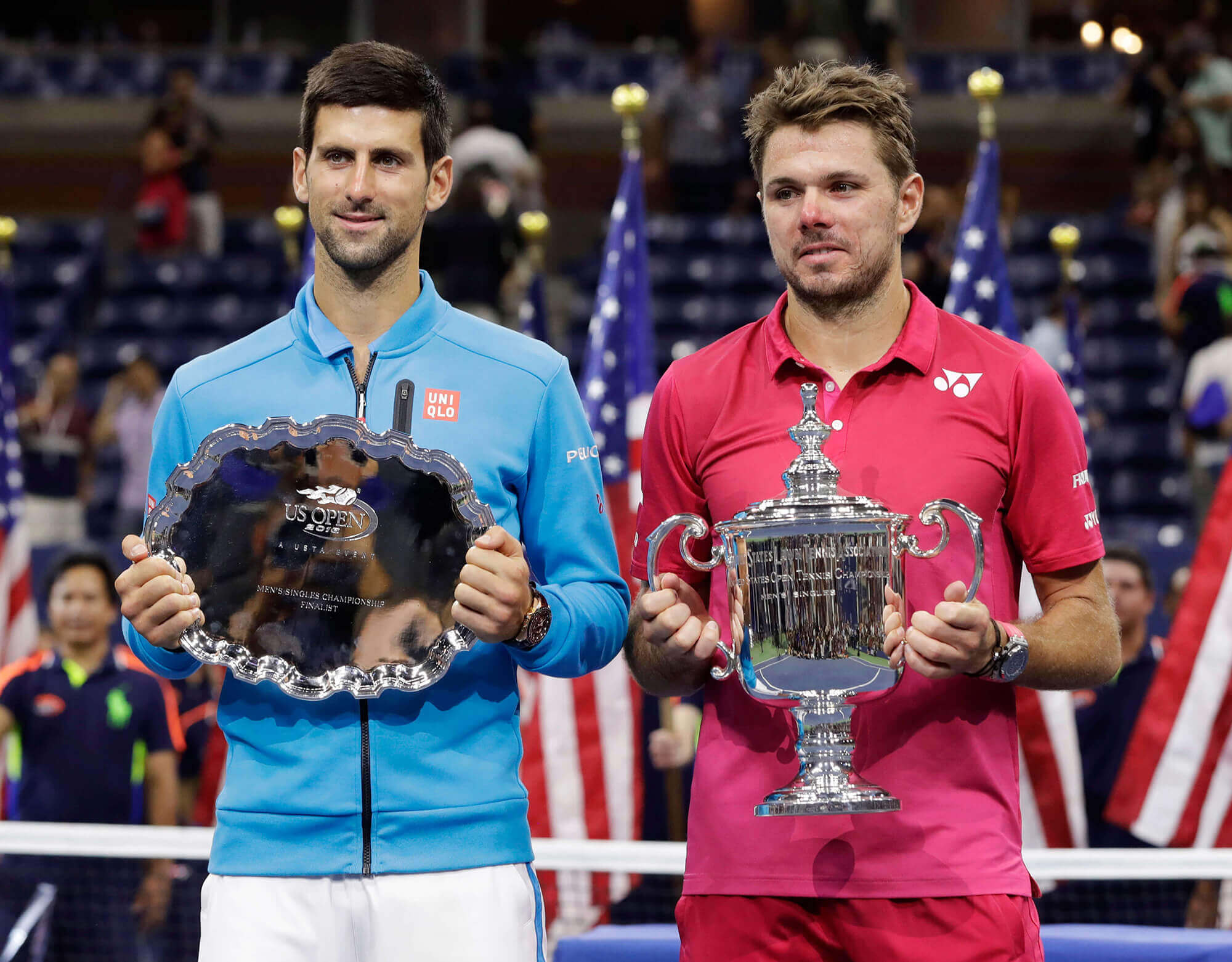 Image of Stan Wawrinka and Novak Djokovic