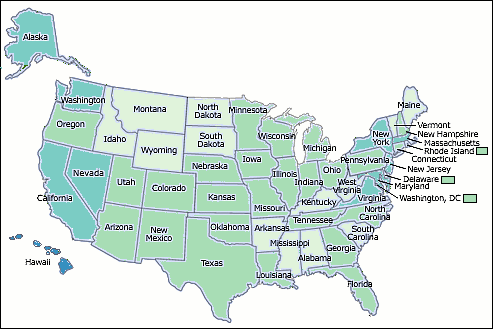  Asian persons, percent, 2000