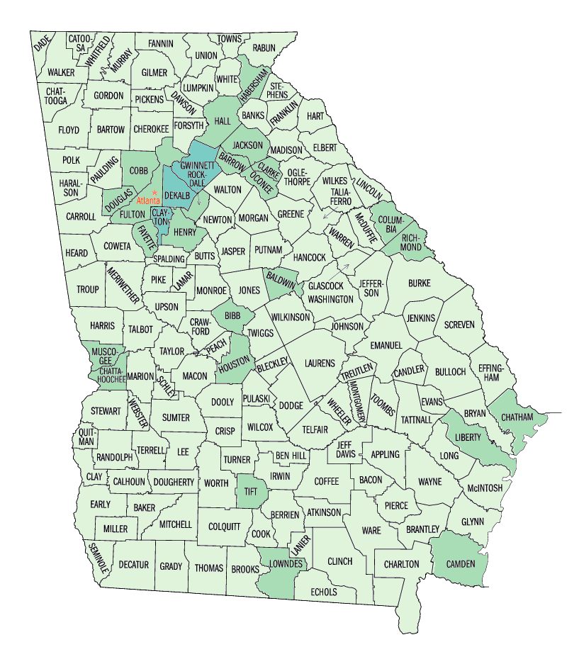  Asian persons, percent, 2000